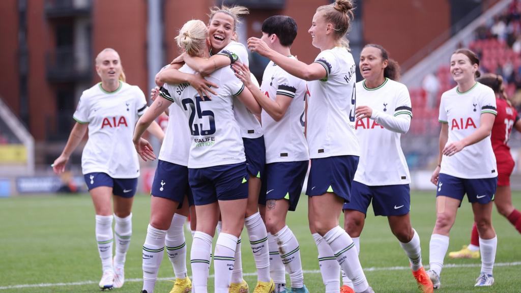 Tottenham celebrate