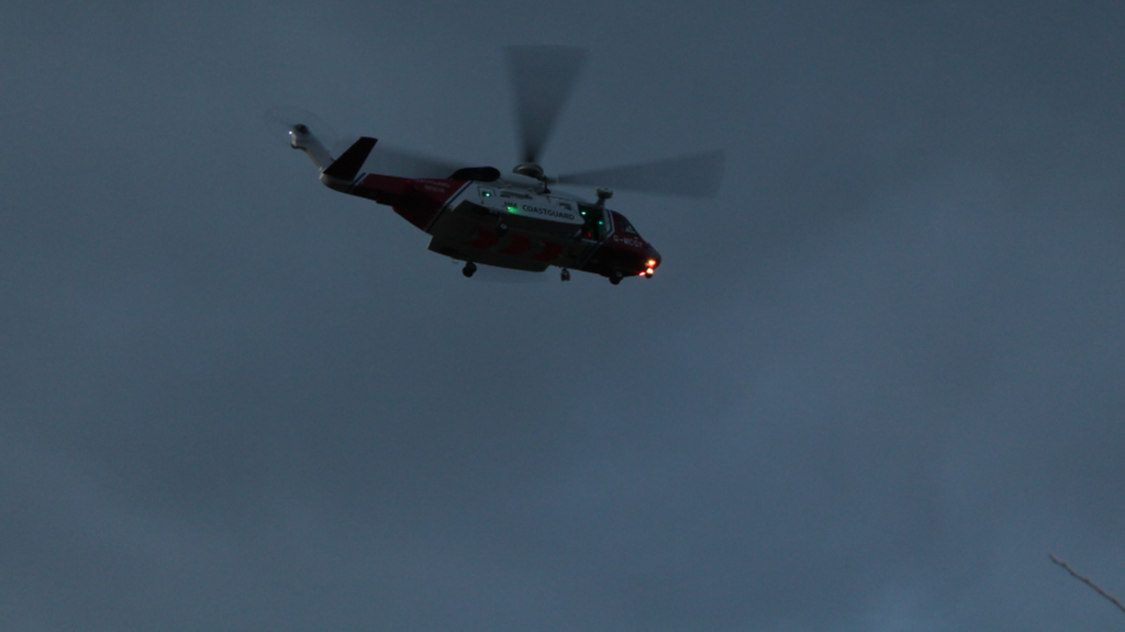 Coastguard helicopter