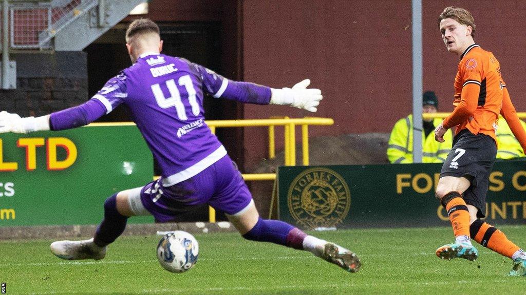 Dundee United's Alex Greive scores