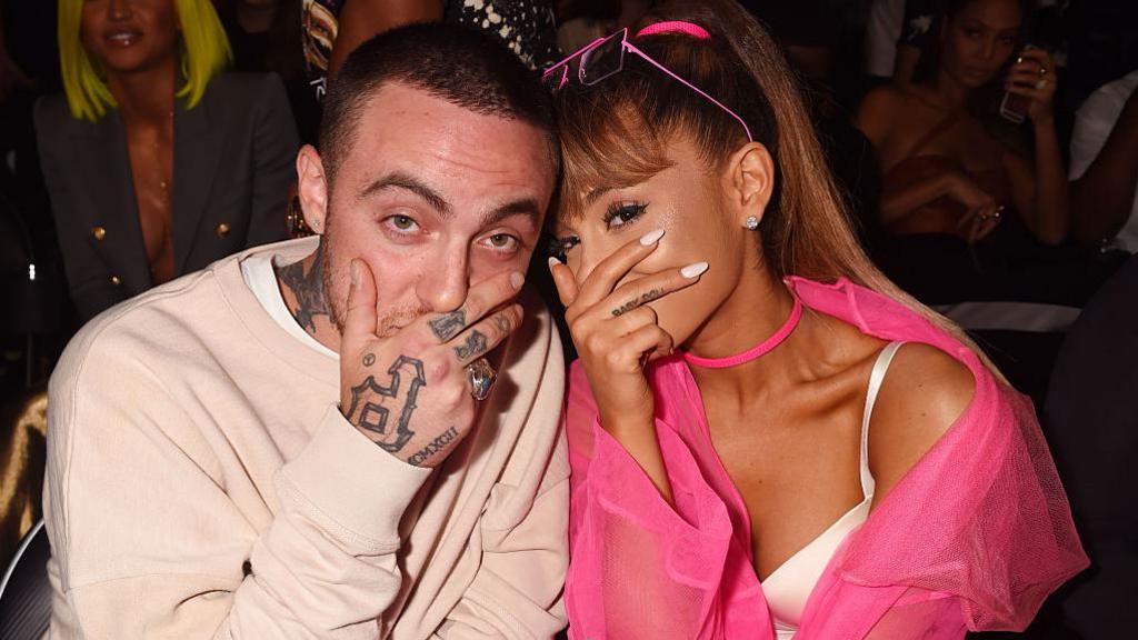 Mac Miller and Ariana Grande at the 2016 MTV Awards