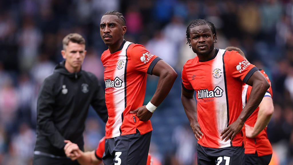 Millenic Alli (right) scored twice at West Brom but Luton still fell to a 5-3 defeat