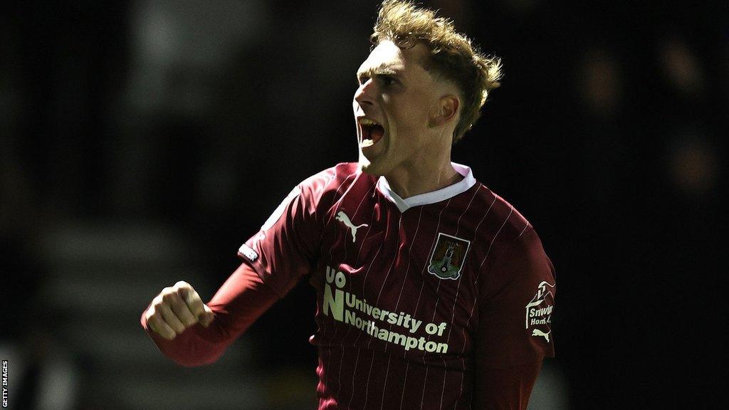 Mitch Pinnock scores for Northampton