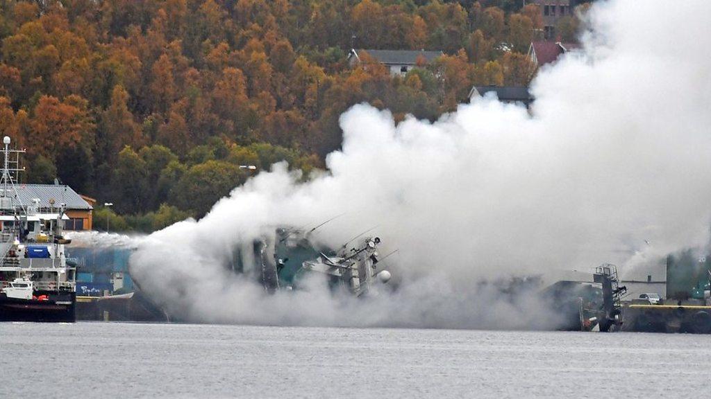 The Russian fishing trawler Bukhta Nayezdnik