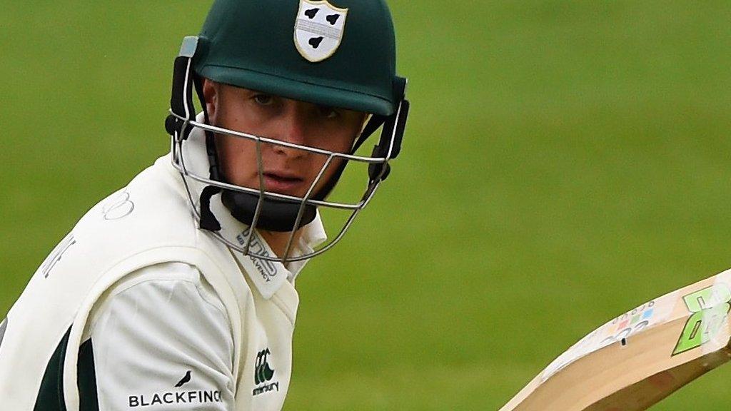 Worcestershire batsman Tom Kohler-Cadmore made his second Championship century of the season