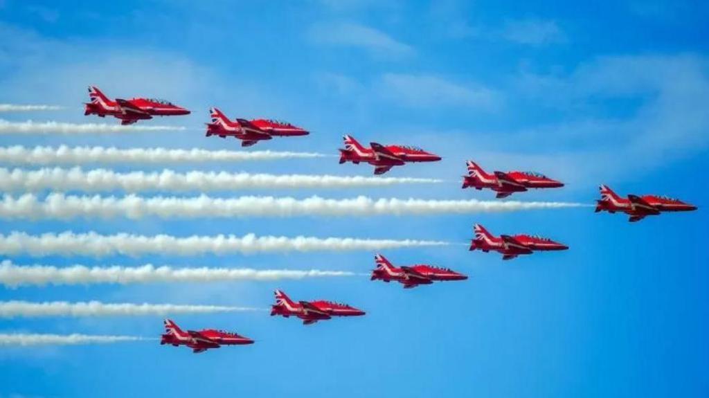 Red Arrows display