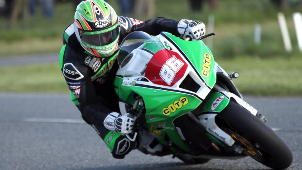 Derek McGee in action at the 2019 Tandragee 100