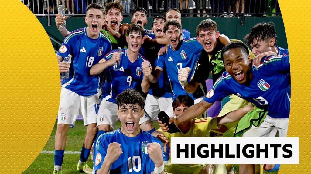 Italy put four past England to reach Euro U17 semis