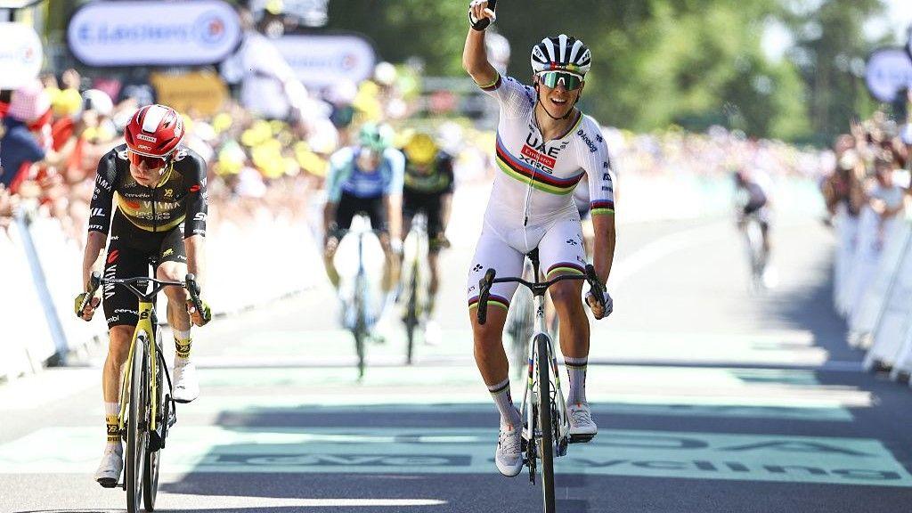 Tadej Pogacar wins Tour de France stage 7