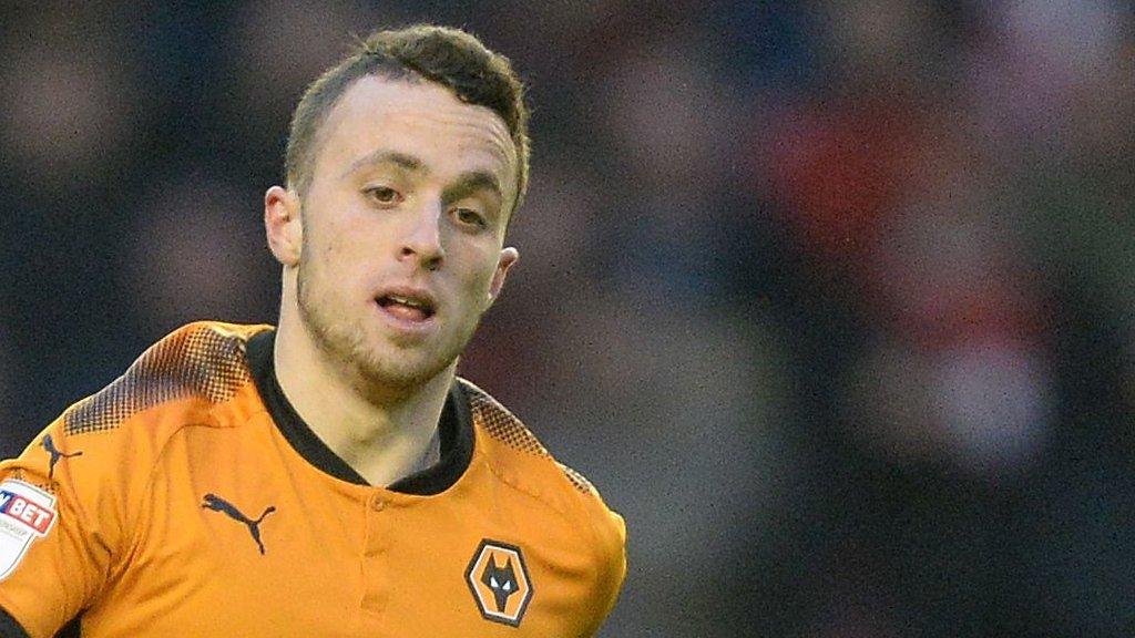 Diogo Jota in action for Wolves