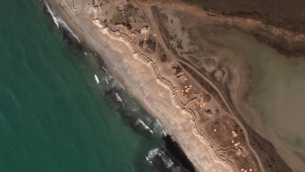 12 dragons teeth and trenches along beach west of yevpatoria crimea 12 march 2023