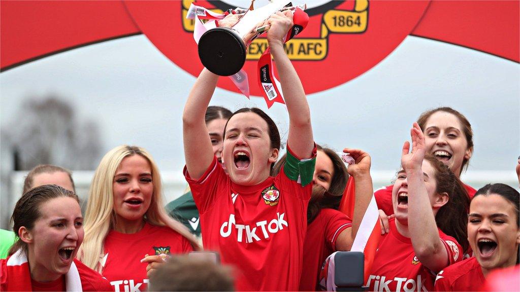 Wrexham lift the Genero Adran North trophy