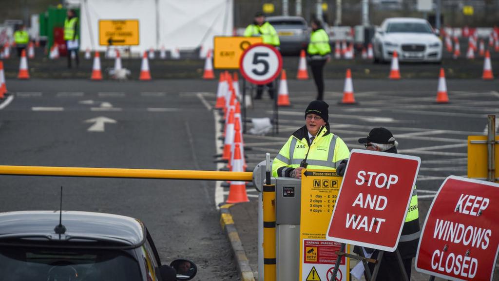 Testing centre at Glasgow Airport