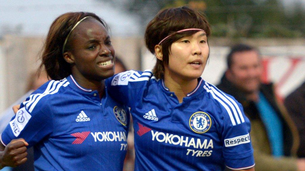 Eniola Aluko and Ji So-Yun