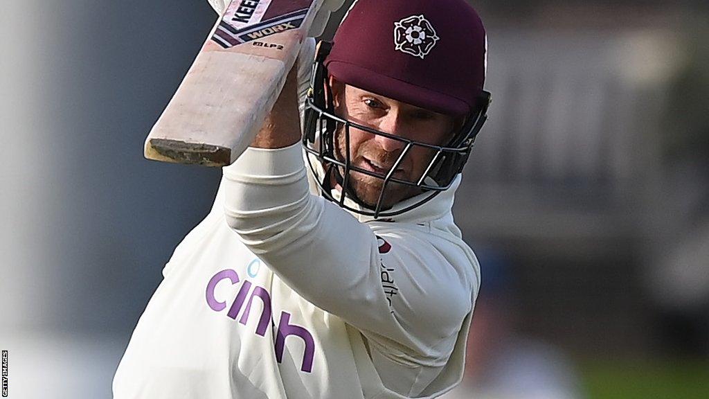 Luke Procter batting for Northants