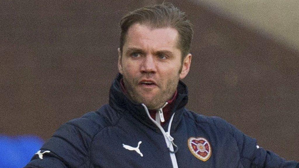 Hearts head coach Robbie Neilson