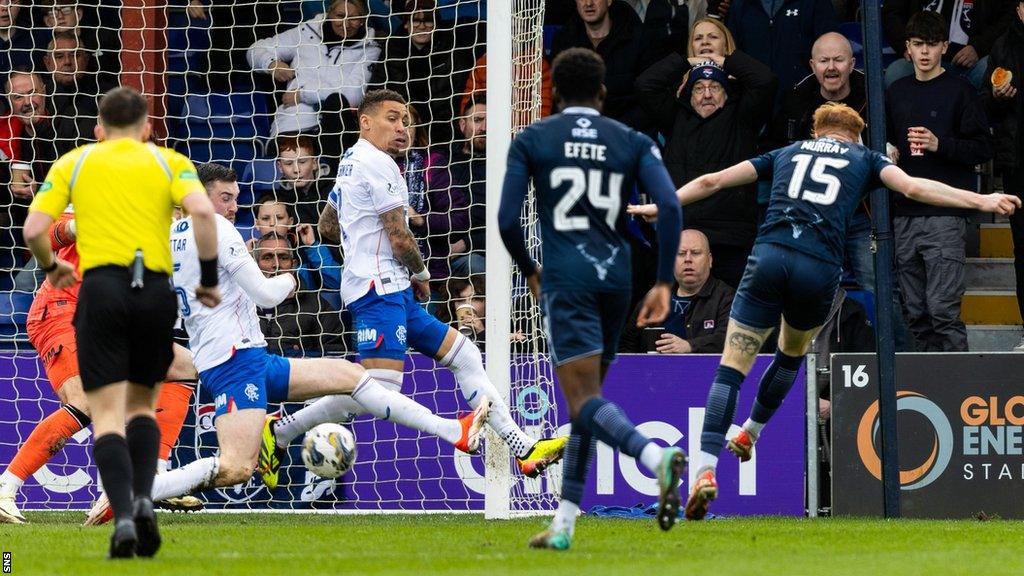 Ross County's Simon Murray scores