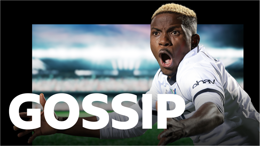 Gossip logo and Victor Osimhen