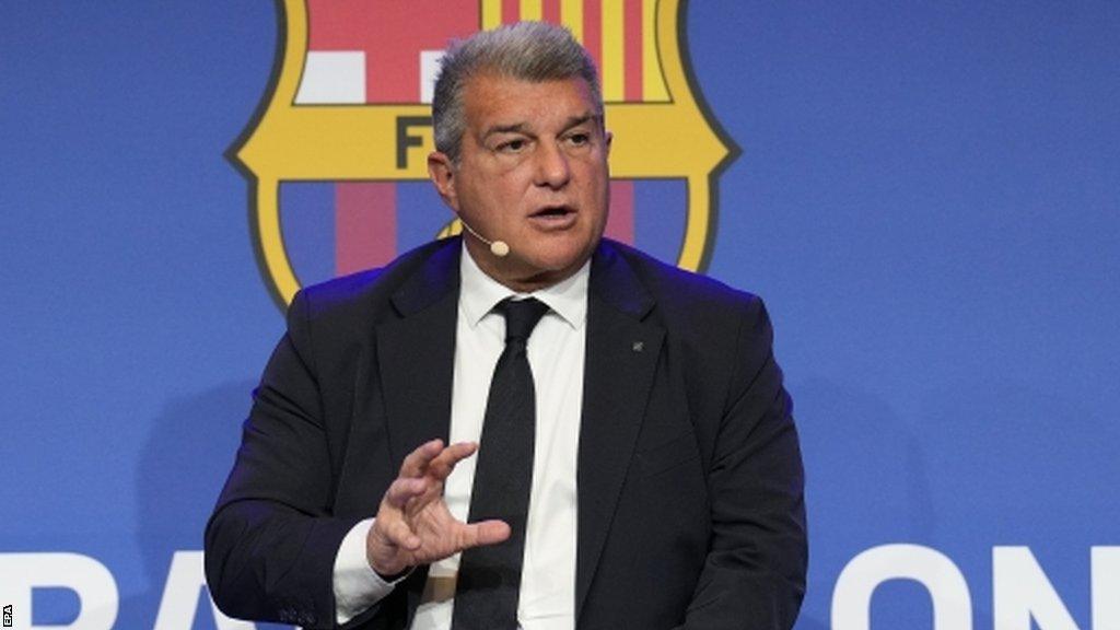 Barcelona president Joan Laporta