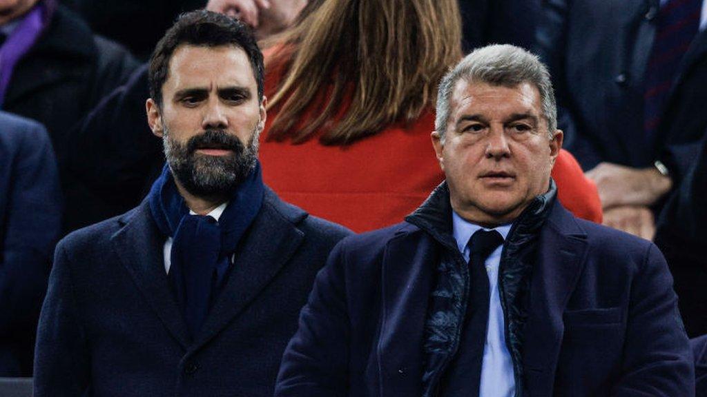 Joan Laporta at a match