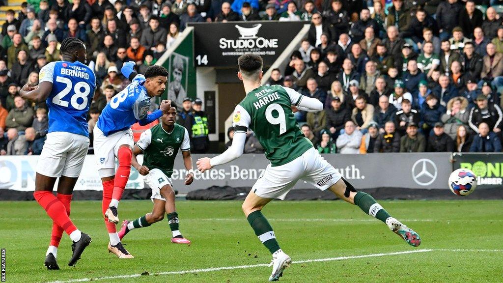 Portsmouth forward Reeco Hackett says they 'should be doing better' after Plymouth loss in League One.