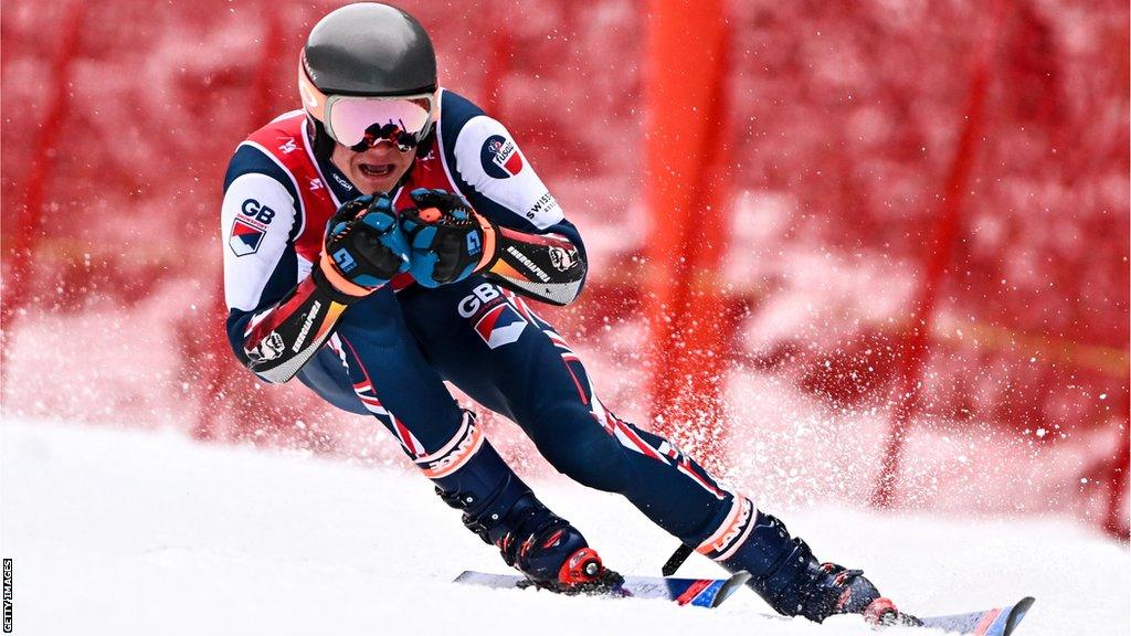 Zak Carrick-Smith competing in the combined event at the Youth Olympic Games