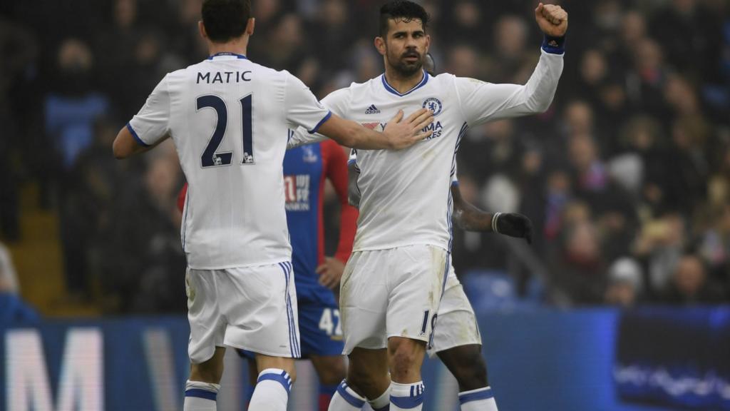 Costa celebrates scoring