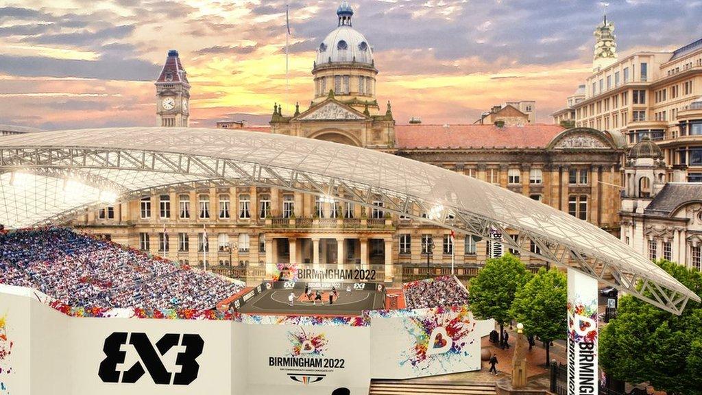 Artist impression of 2022 Commonwealth Games in Birmingham