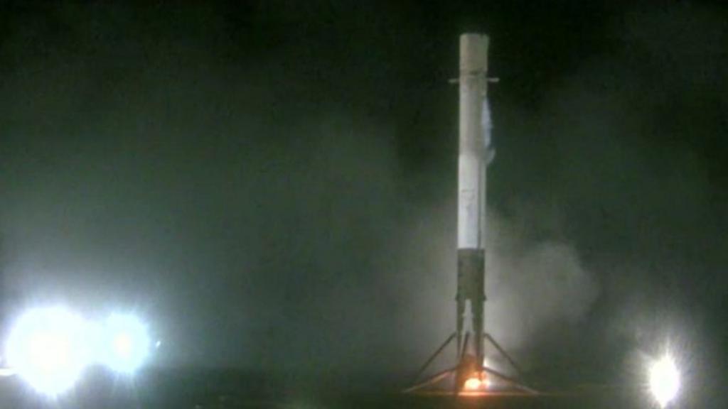 SpaceX rocket lands safely back on earth - BBC News
