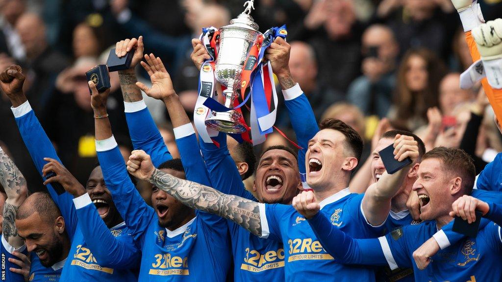 Rangers beat Hearts after extra time in last season's Scottish Cup final