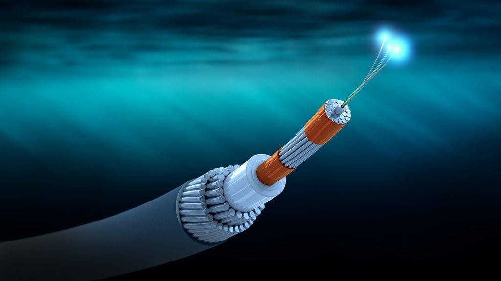 An illustration of a telecommunications cable cross section