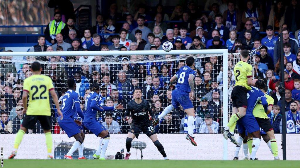 Dara O'Shea scores against Chelsea