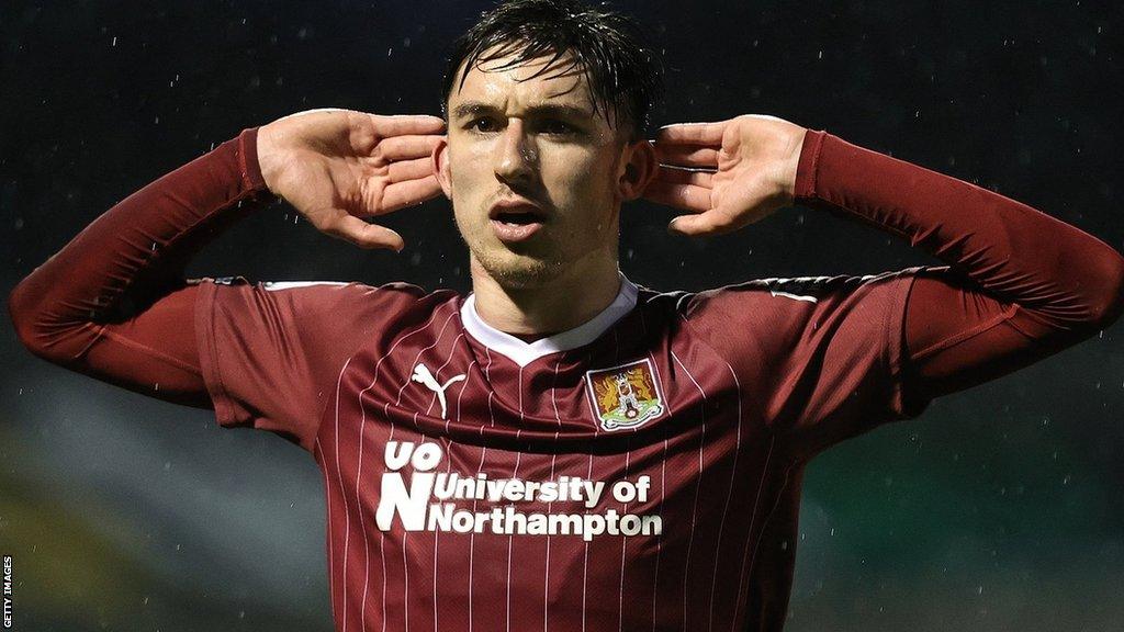 Kieron Bowie scores for Northampton Town