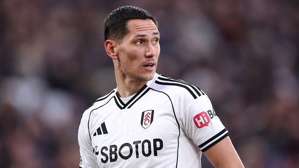 Sasa Lukic in action for Fulham
