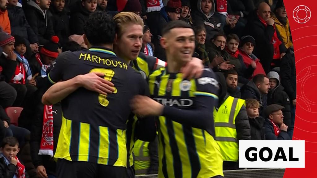 Clever De Bruyne finish puts Man City ahead