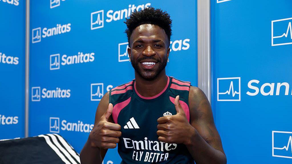 Vinicius Junior returned to Real Madrid on Monday to undergo his pre-season medical following Brazil's World Cup campaign