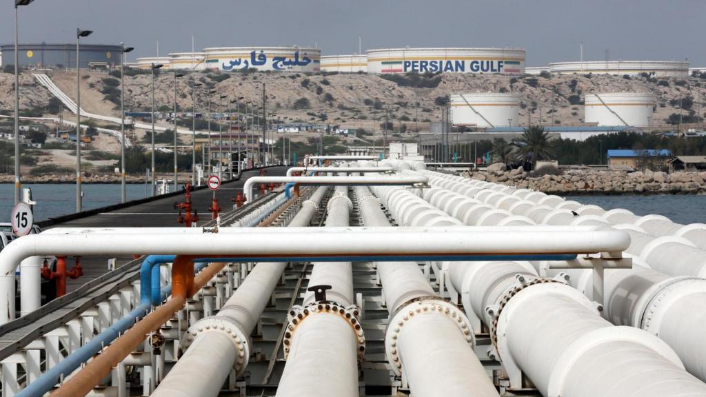  A general view of the Kharg oil terminal at the Kharg Island, in Persian Gulf, southern Iran, 12 March 2017