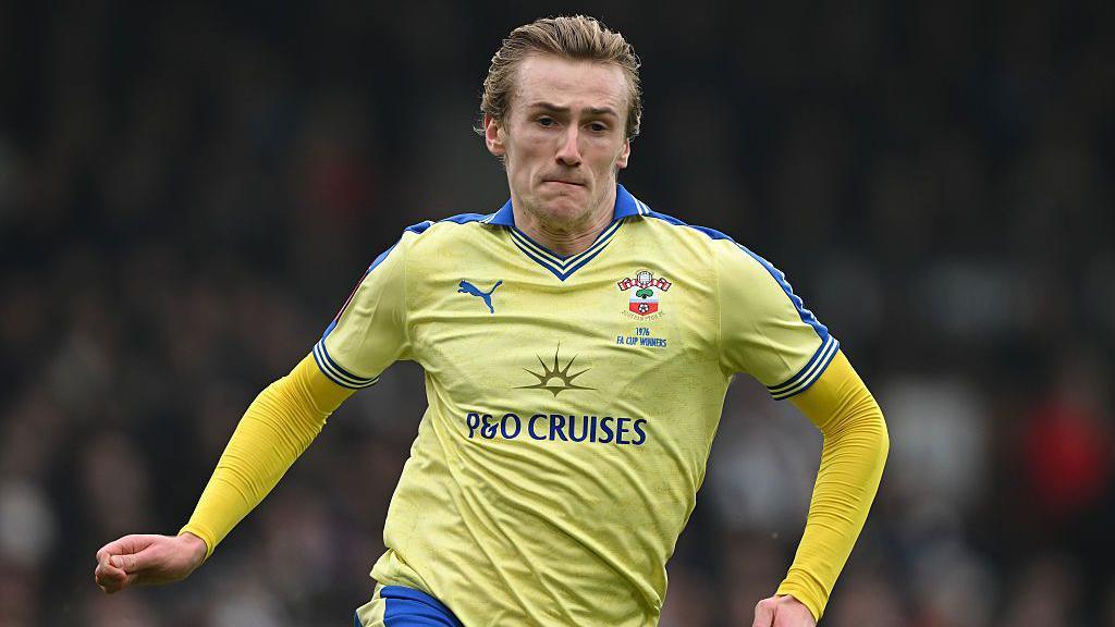Flynn Downes in action for Southampton