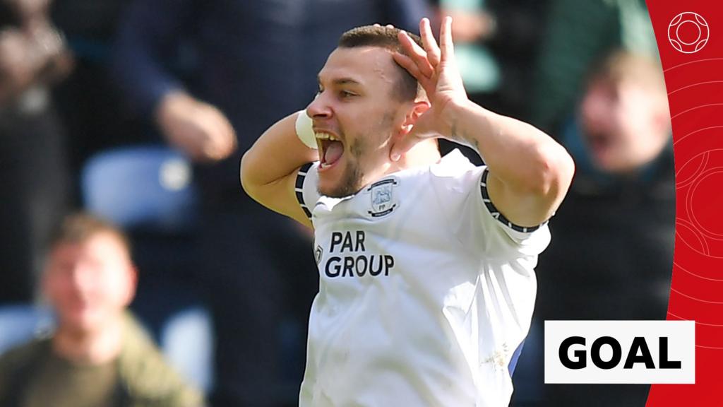 Osmajic gestures towards Burnley fans after scoring