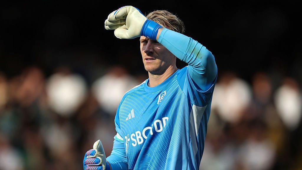 Bernd Leno playing for Fulham