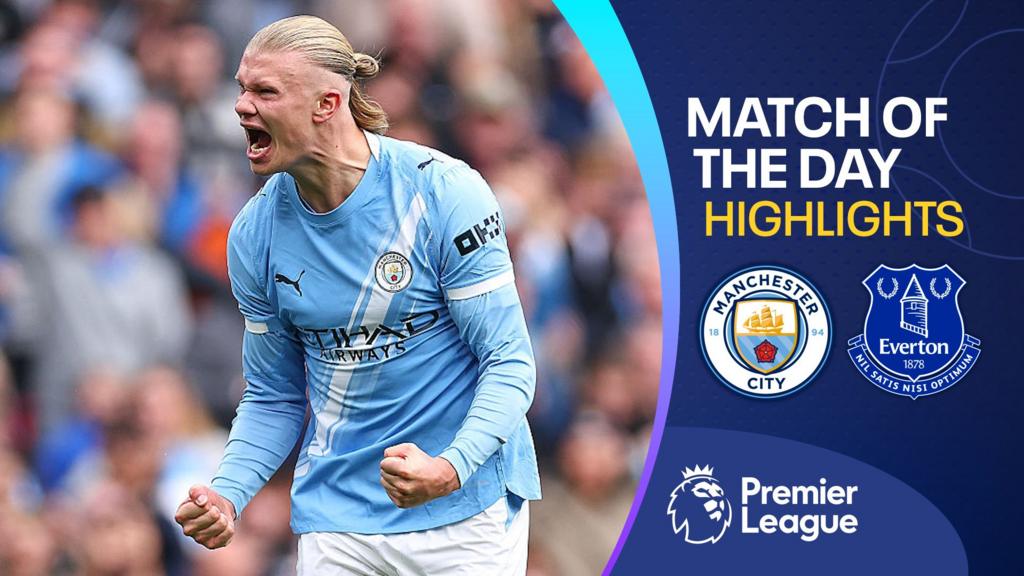 Haaland fires Man City to victory against Everton