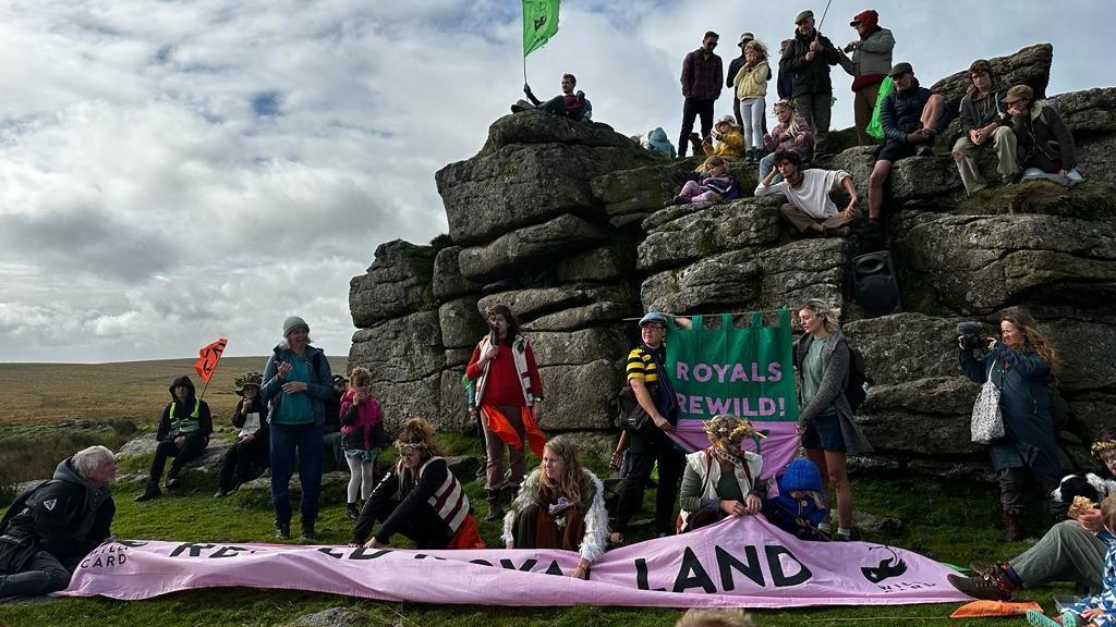 Campaigners at Dartmoor