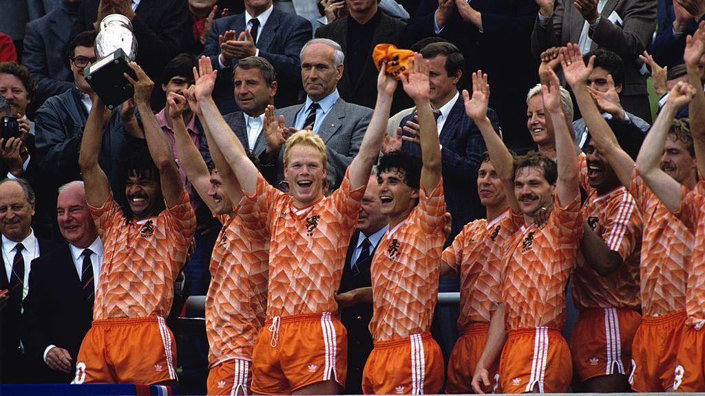 Netherlands players celebrate