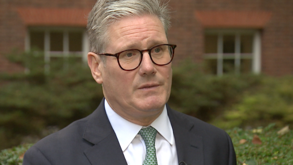 The Prime Minister Sir Keir Starmer in an interview with BBC South East