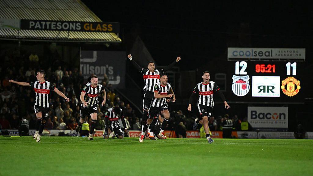 Grimsby celebrate