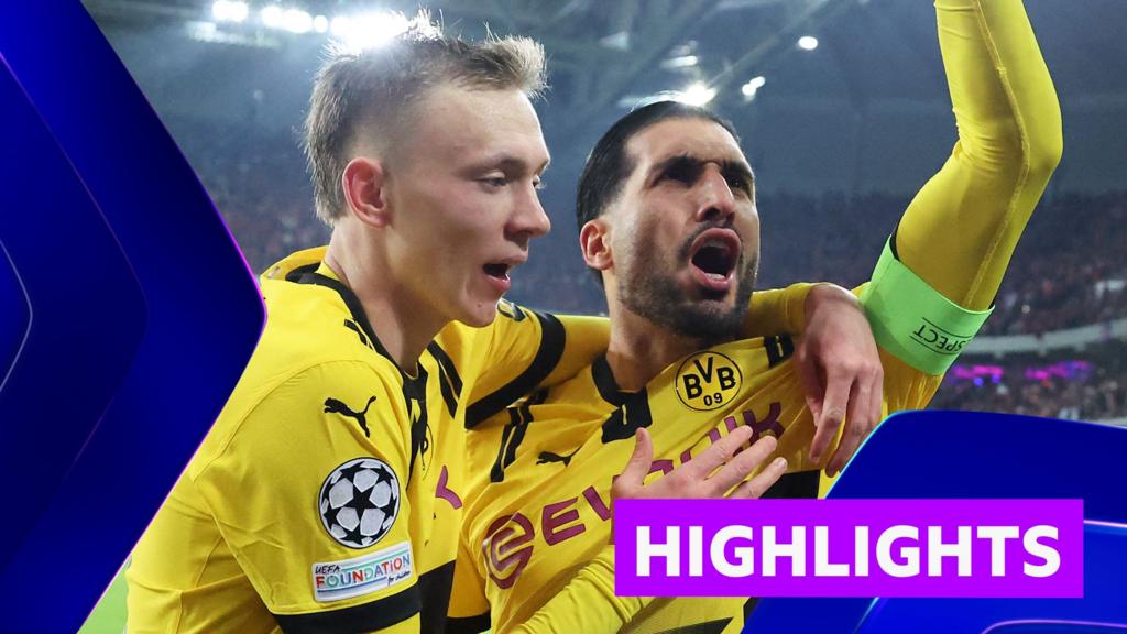 Dortmund rally against Lille to reach quarter-finals