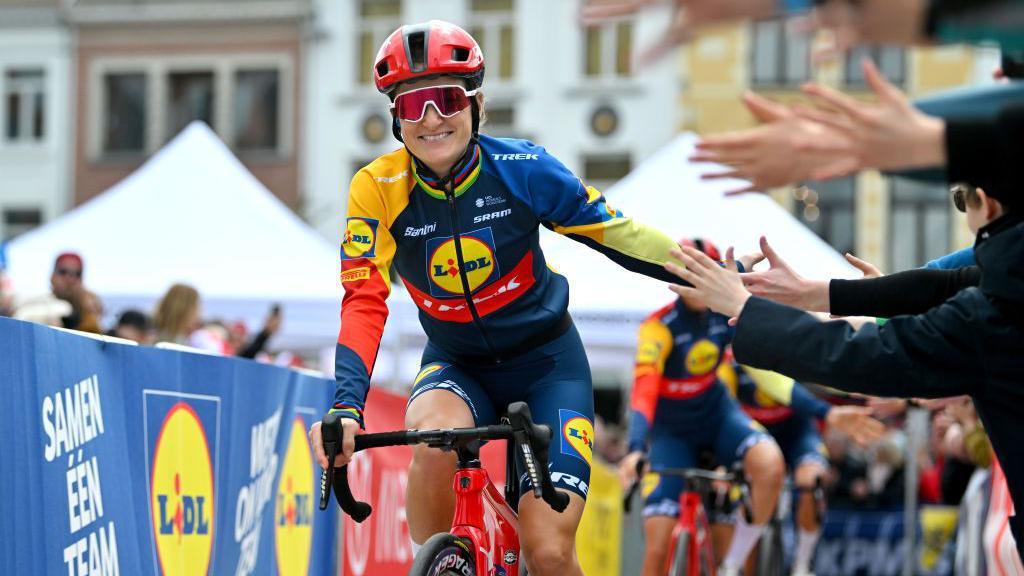 Former world road race champion Lizzie Deignan competes at the 10th La Vuelta Femenina 2024