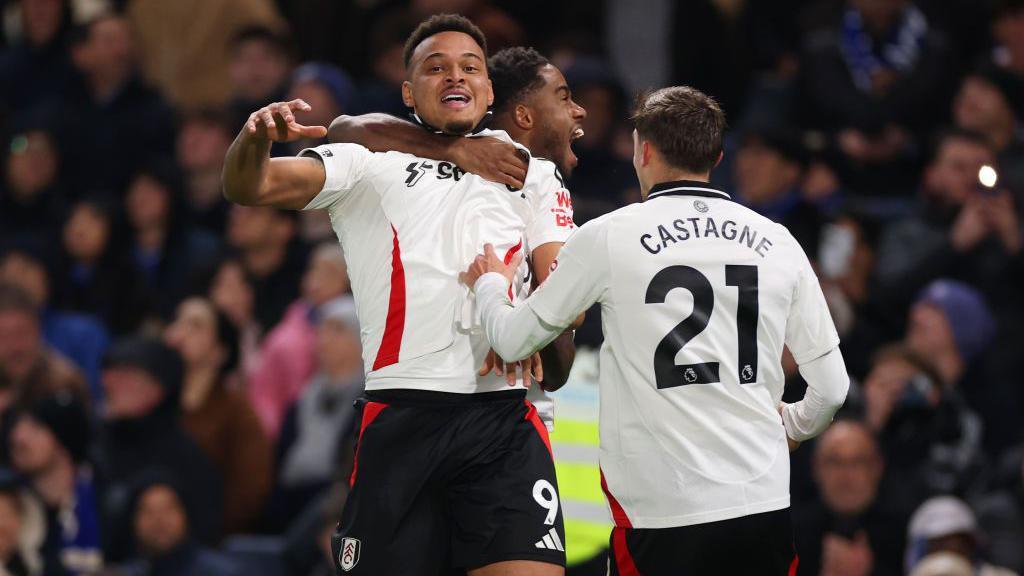 Rodrigo Muniz celebrates his stunning late winner for Fulham