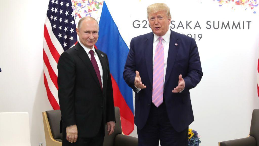 President Putin and President Trump in Japan in 2019.