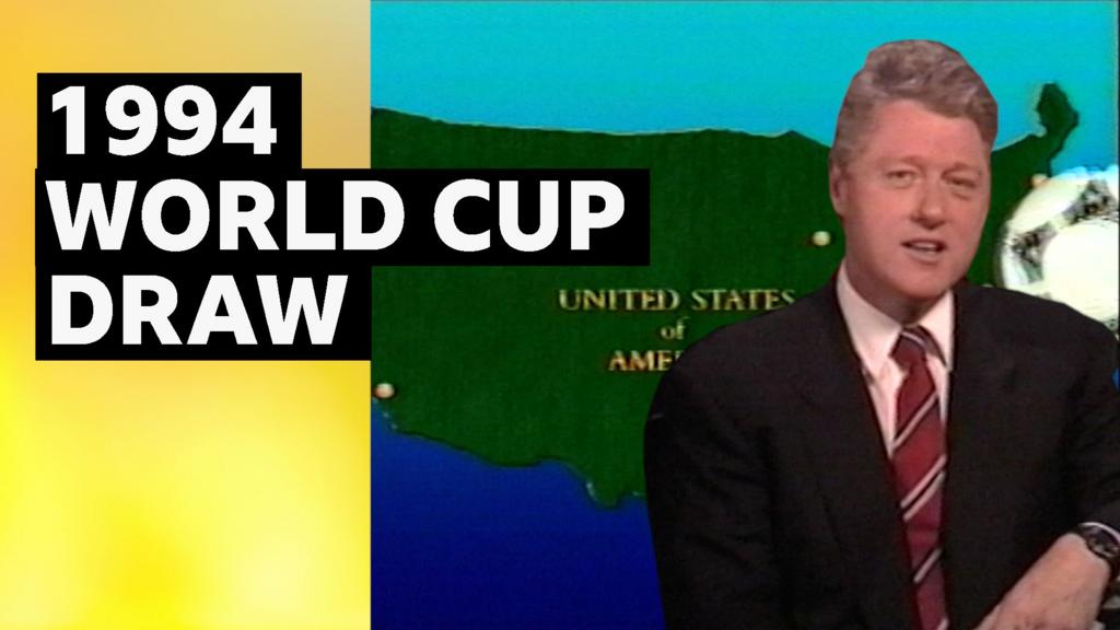 1994 World Cup Draw Robin Williams Bill Clinton And Famous Faces 1994 World Cup Draw Robin Williams Bill Clinton And Famous Faces