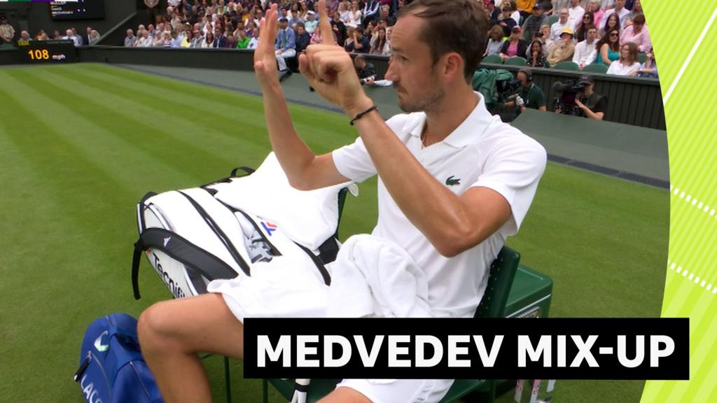 'He thinks that's set' - Medvedev loses track of the score